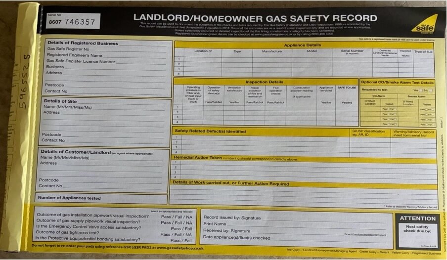 gas certificate